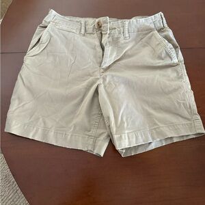 🌺American Eagle Outfitters Men's Beige Flat Front Shorts🌺